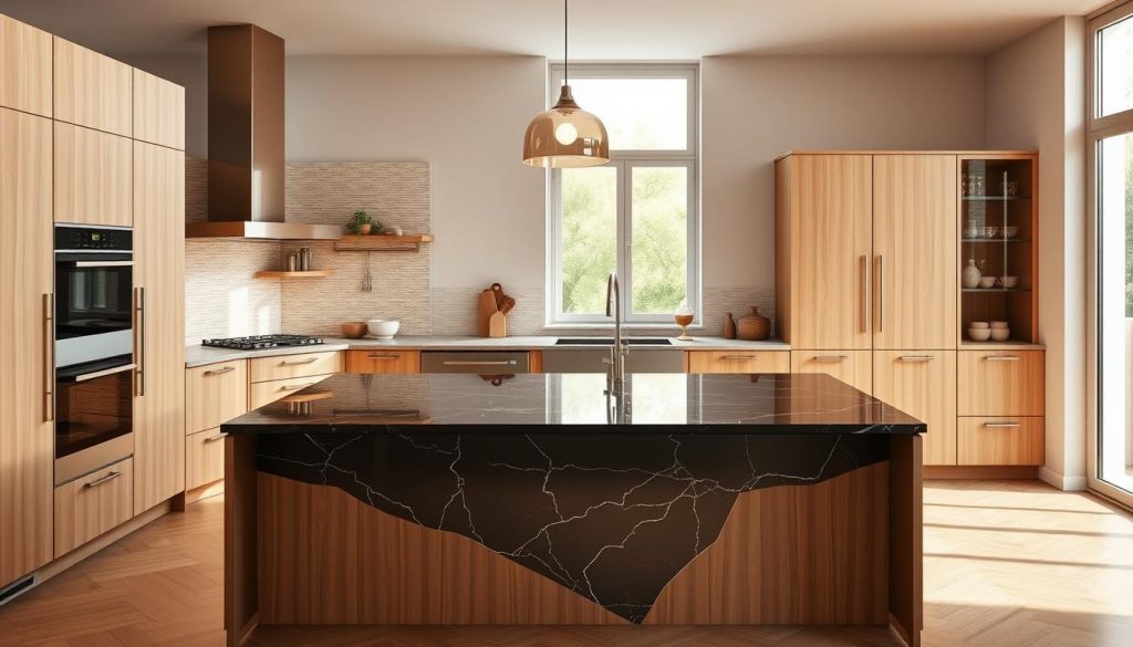 cuisine 10m2 avec ilot central à Lyon